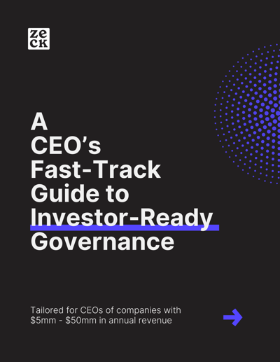 A CEO’s Fast-Track Guide to Investor-Ready Governance