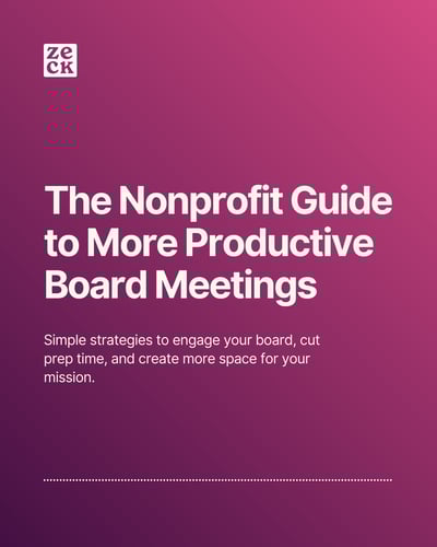 The Nonprofit Guide to More Productive Board Meetings